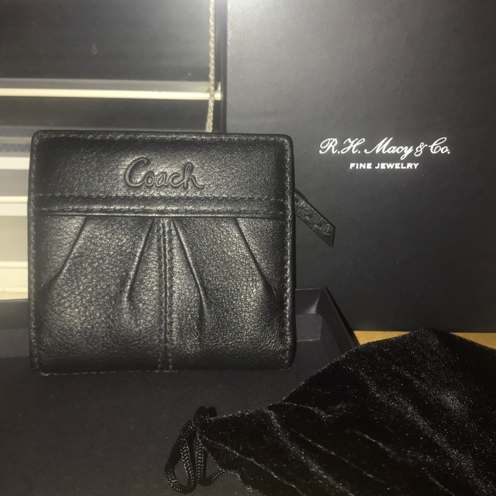 New Coach Leather Mini Wallet